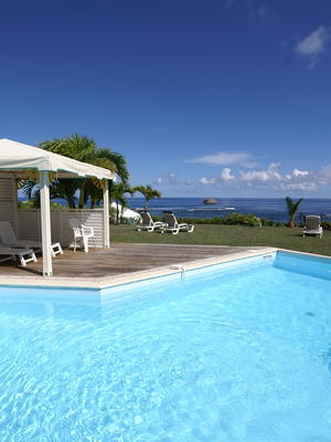 Piscine, villa iguana bay guadeloupe saint franois